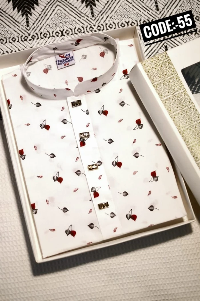 Pan Pata Design cotton Panjabi